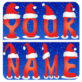 Write your name with Christmas and Candle Design icon