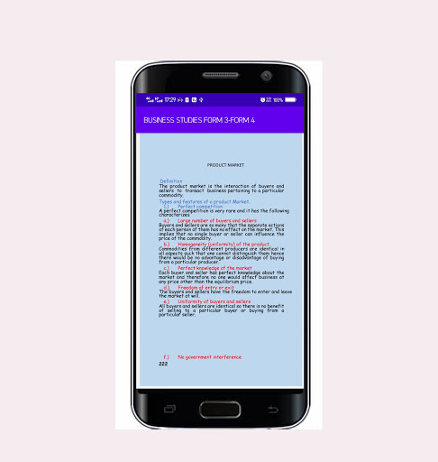 Business Studies Form 3 -Form 4 Notes screenshot 1