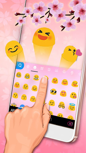 Pink Spring Flowers Keyboard Theme screenshot 3