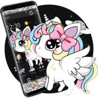 Glitter Galaxy Cute Rainbow Unicorn Theme on 9Apps