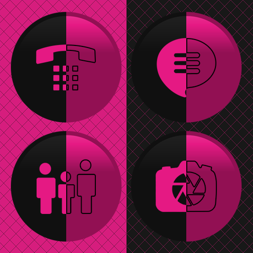Duplicitous - Two Face Pink Icons icon