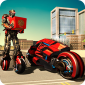 Moto Robot Pizza Delivery icon