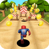 Spider superhero escape runner icon