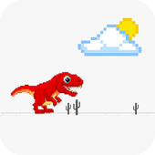 Dinosaur Jumping Chrome icon