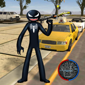 Venom Spider Stickman Rope Hero Gangstar Crime icon