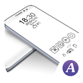 Simple outline launcher theme icon