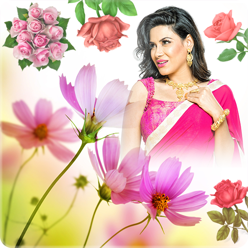 Flower Photo Frames - beautiful rose colors effect أيقونة