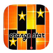 Orange Piano Game Star icon