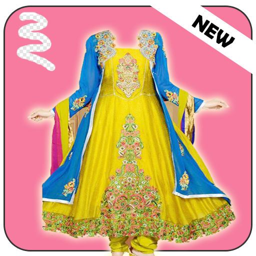 Indian Anarkali Dress Photo Suit icon