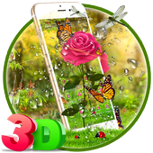 3D Rose Parallax Theme🌹 icon