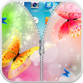Butterfly Zipper Lock Screen icon