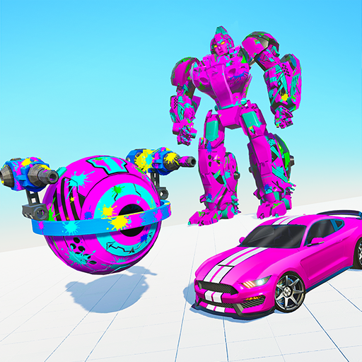 Paintball Robot Transform: Robot car Games icon
