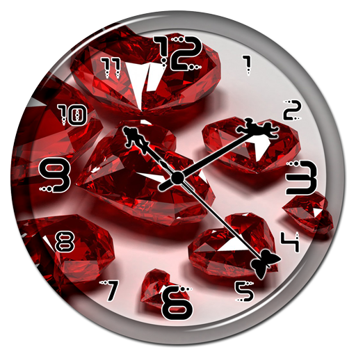 Diamond Heart Clock Live WP icon