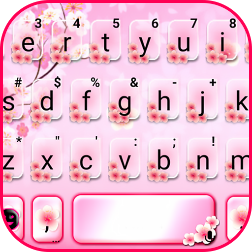 Pink Spring Flowers Keyboard Theme icon