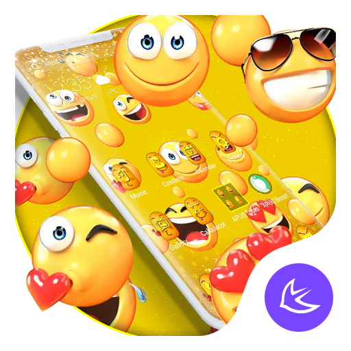 Lovely Emoji APUS Launcher theme icon