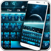 Modern Cool Blue Keyboard icon