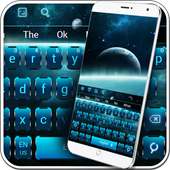 Modern Cool Blue Keyboard on 9Apps