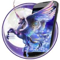 Dreamy Rainbow Unicorn 2D Theme on 9Apps