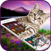 Cat On Screen Prank icon