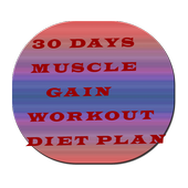 30 Days muscle gain plan icon