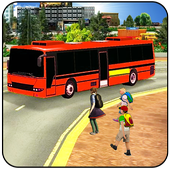 High School Bus : City Traffic Simulator icon