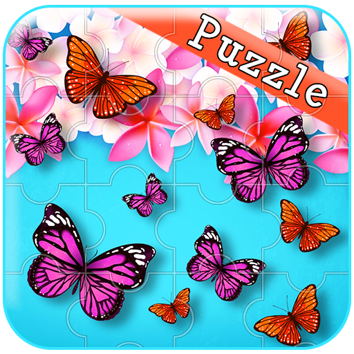 Butterfly jigsaw puzzle icon