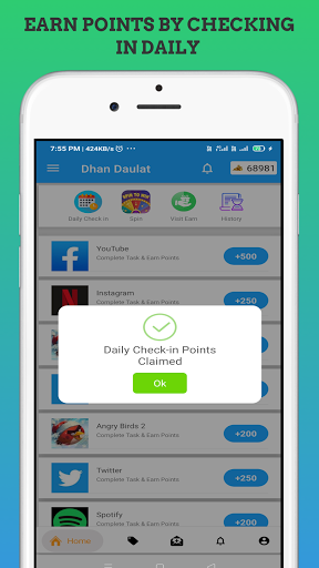 Dhan Daulat: Spin, Install, Read & Earn Cash screenshot 2