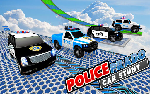Police Prado Car Stunt - Ramp Car Racing Game 3D screenshot 17