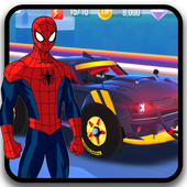SpiderMan Superheroes Car Stunt Racing Simulation icon