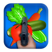 ikon menembak permainan sayuran