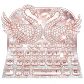 Gold Diamond Swan Keyboard icon