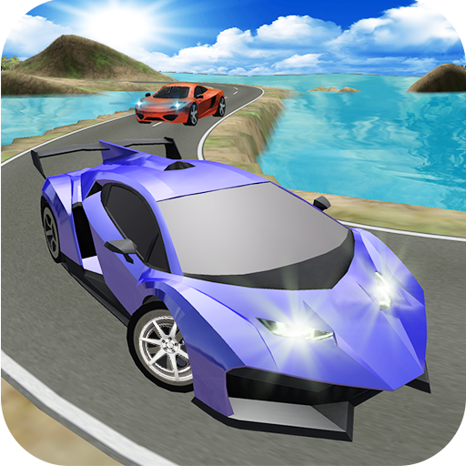 Valley car driving icon