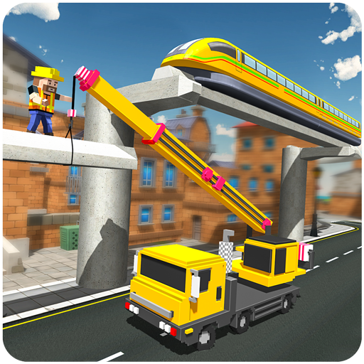 Elevated Train Track Builder : Subway Craft 2020 icon