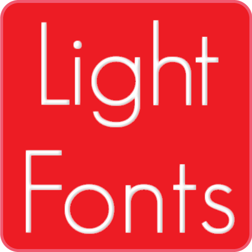 Light fonts for FlipFont icon