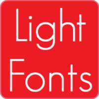 Light fonts for FlipFont on 9Apps