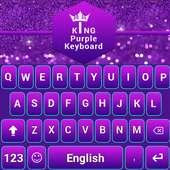 Purple keyboard 2019:Purple Water Themes Diamond