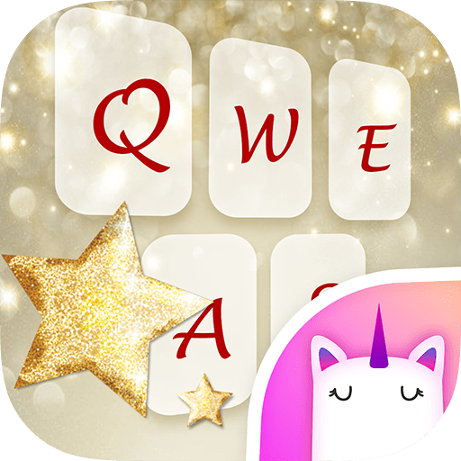 Rose Gold Quote Emoji &amp; GIF Keyboard Theme icon