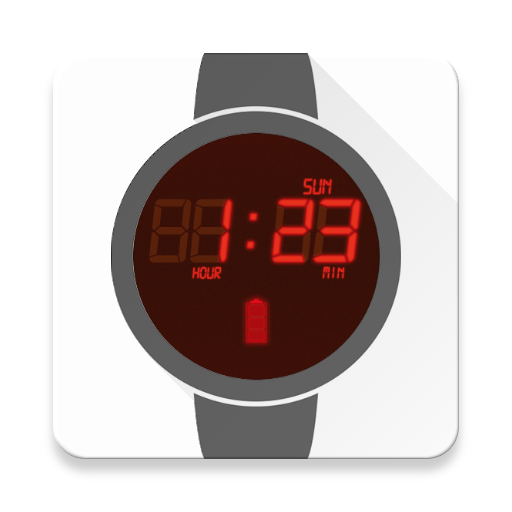 RedLed Digital Watch Face icon