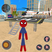 Spider Stickman Rescue City Gangstar Crime icon