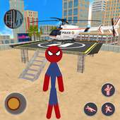 Spider Stickman Rescue City Gangstar Crime