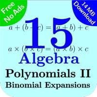 Algebra Tutorial 15: Polynomials II on 9Apps