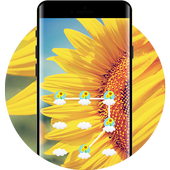 Sunflower APP Lock Theme Flower Pin Lock Screen आइकन