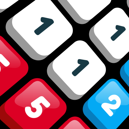 Swap numbers game - game with numbers. icon