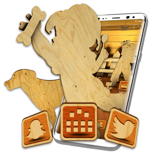 Wooden Art Launcher Theme icon