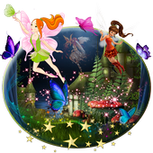 Pink anime Fairies Live Wallpaper icon