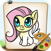 Coloring Little Pony Town icon
