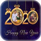 🍾2020 New Year Photo Frames Greeting Wishes⛺🧨 on 9Apps