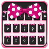 Pink Love Bow Keyboard