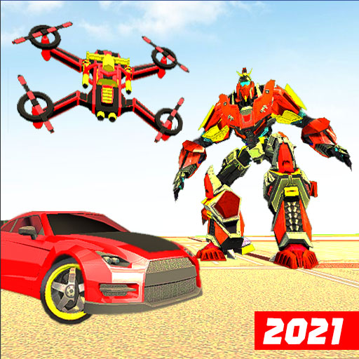 Grand Flying Drone Robot Car Transform : Robot War icon