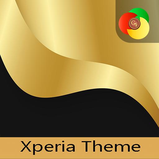 Gold &amp; Black | Xperia™ Theme   icons icon